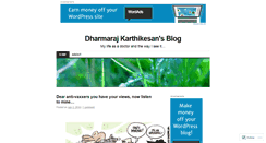 Desktop Screenshot of dharmarajkarthikesan.com